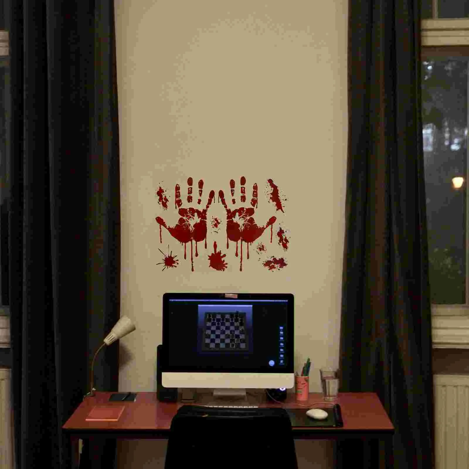 6 листов наклейки на Хэллоуин декор декоративная фестивальная аппликация