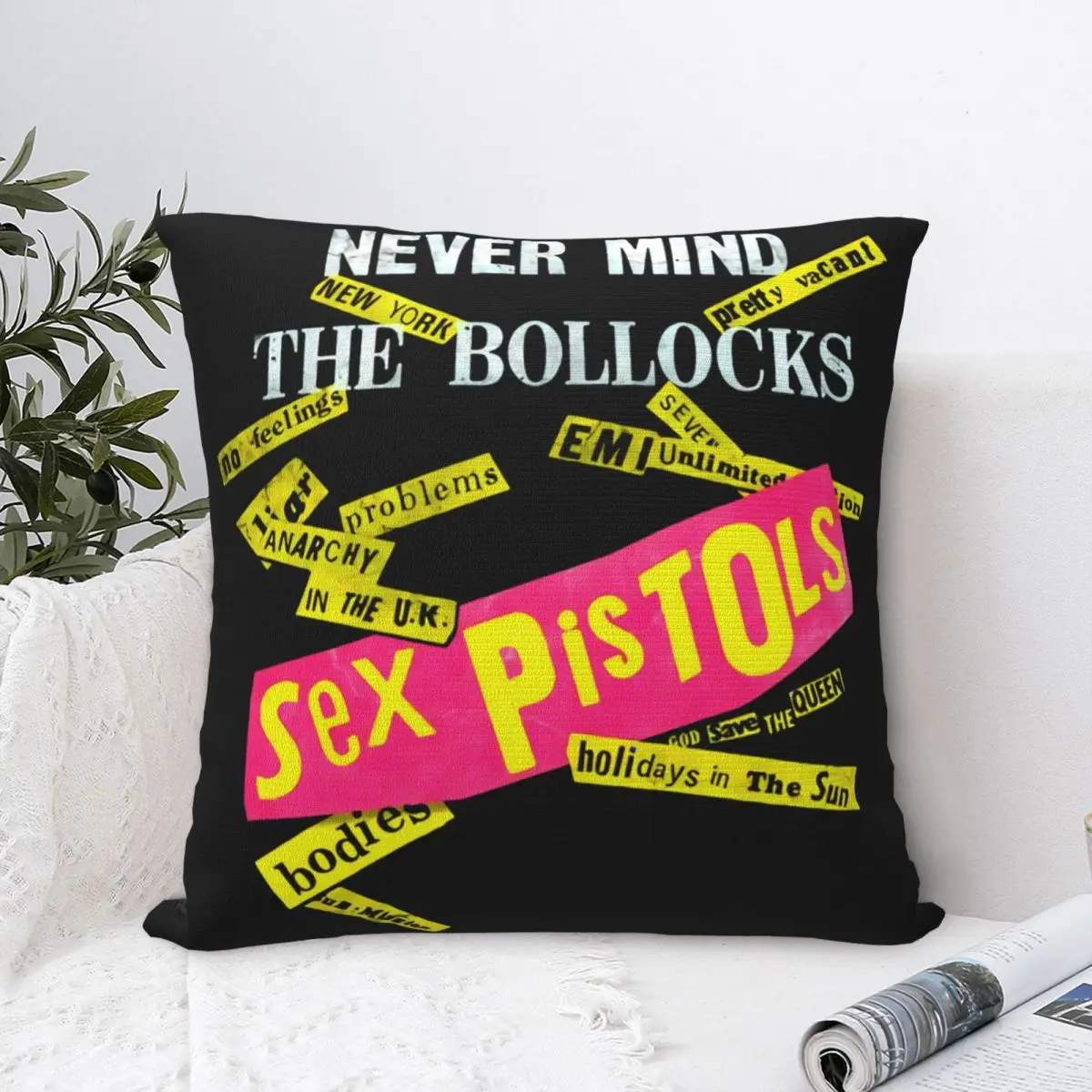 

Never Mind The Bollocks Mens Charcoal Pop High Quality FunnyMovie Humor Case Cover Of Sofa Dakimakura Back Cushion On The Pillow