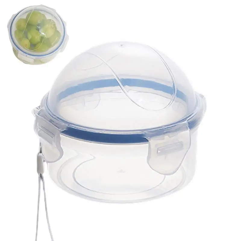 Контейнер для хранения фруктов коробка сохранения круглая герметичная с крышкой