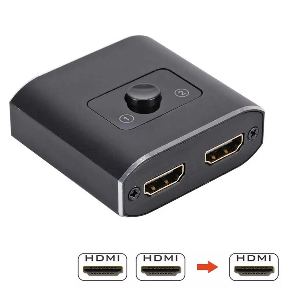 

HDMI-переключатель, разветвитель HDMI 20, 4K, 60 Гц, 2 в 1, двунаправленный, с поддержкой 4K, 3D, HDR