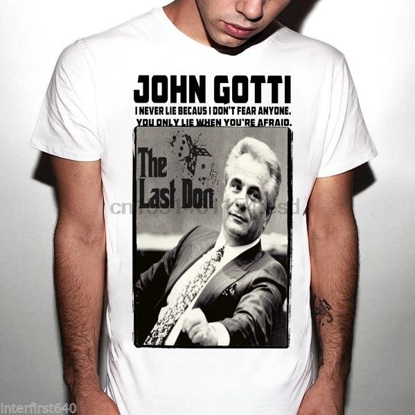 Футболка с принтом мафии мобстера Джона Готти бандита Нью-Йорка 016337 |