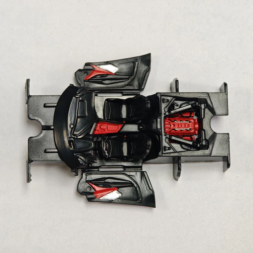 Фото Коллекционная модель автомобиля Fine Model 1/64 LB Corvette C8 из литого металла, лимитированная серия, с демонстрационным футляром №2
