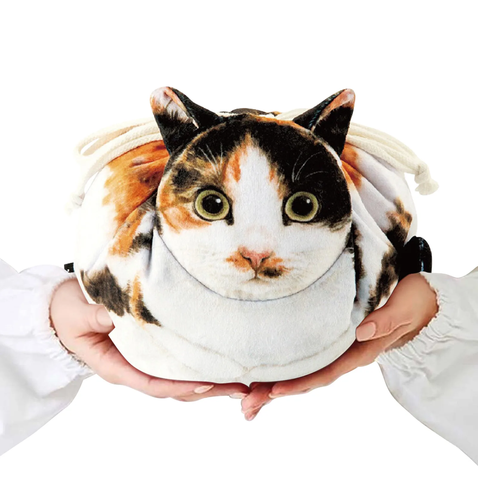 

Cat Cosmetic Bag Soft Animal Toiletry Bag Funny Kitties Makeup Bag Drawstring Travel Cosmetic Coin Pouch Bag Soft Animal Pencil