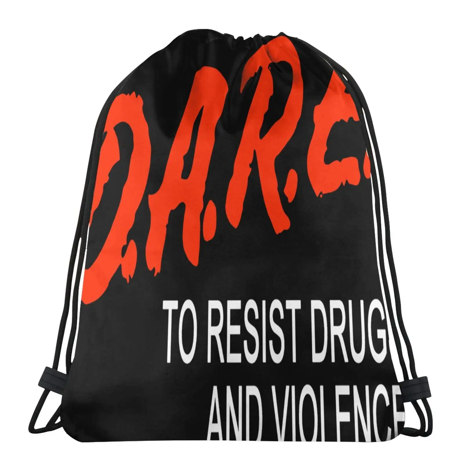 

Dare To Resist Drugs Violence Bag Bag Straw Backpack Sack Bucket Bag Rope Bag String Bags Drawstring Backpack Child Sports Bag