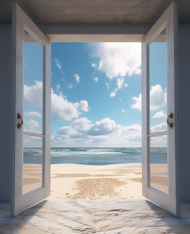 Алмазная живопись RUOPOTY "Морской пейзаж"