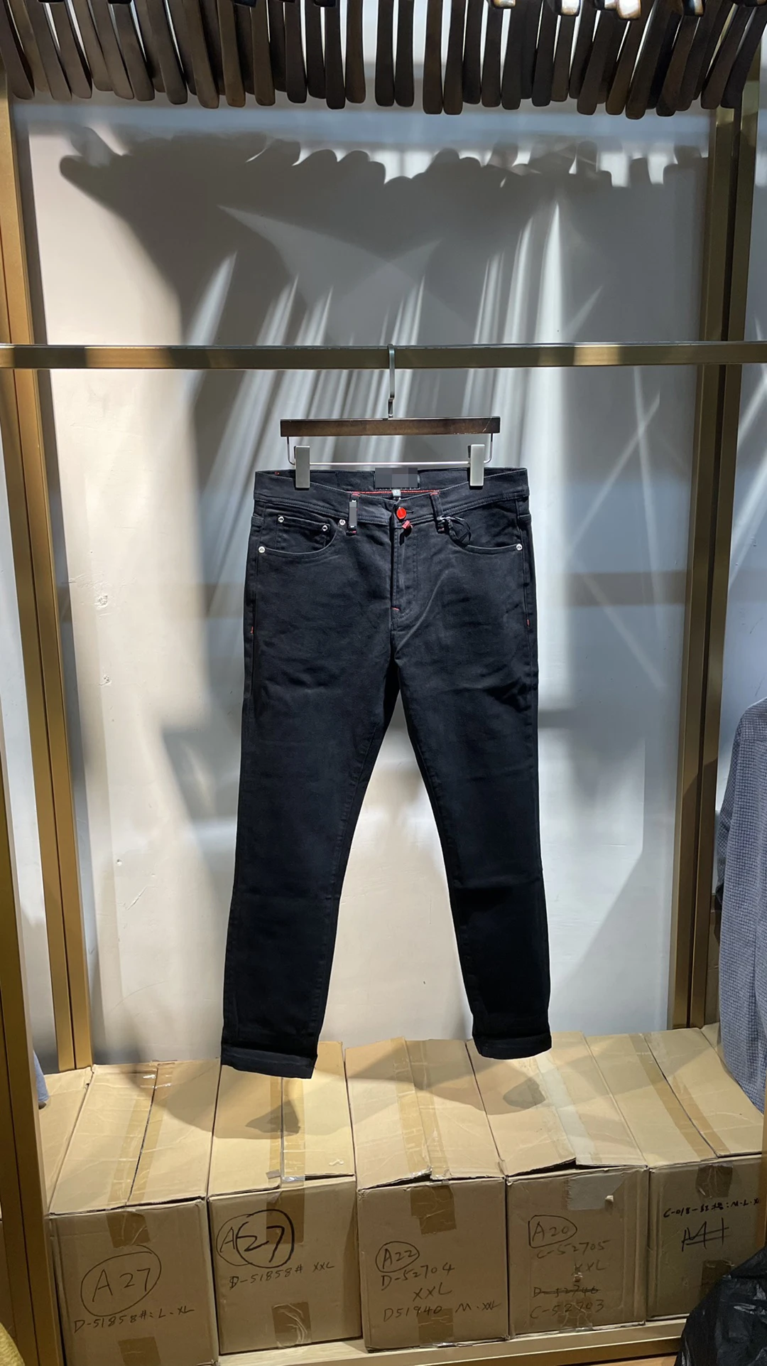 2024 DIKU Осенне-зимний джинсовый цвет: Размер: M-3XL Хлопковый эластичный материал