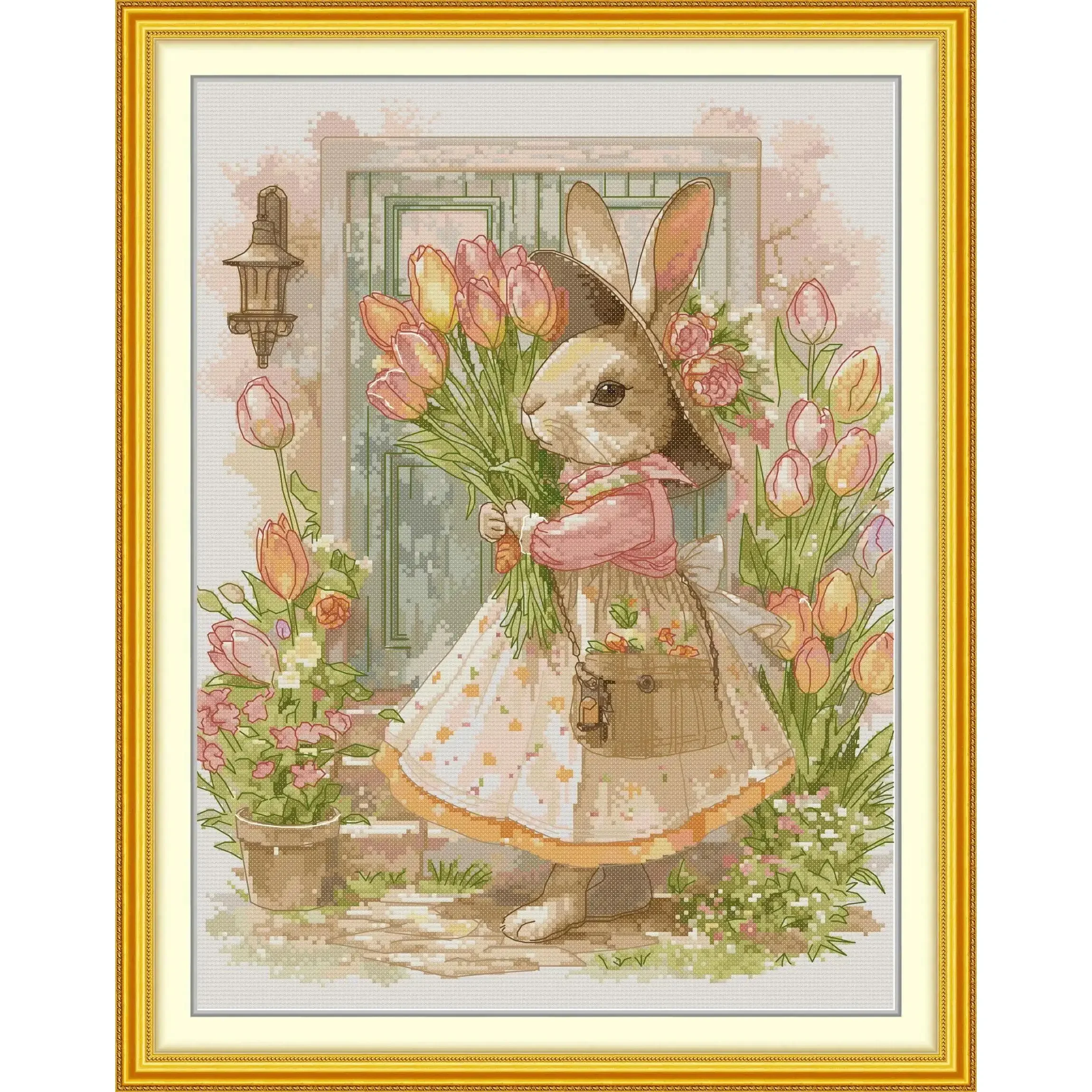 Набор для вышивки крестом Joy Sunday с предварительной печатью легкий узор набор из