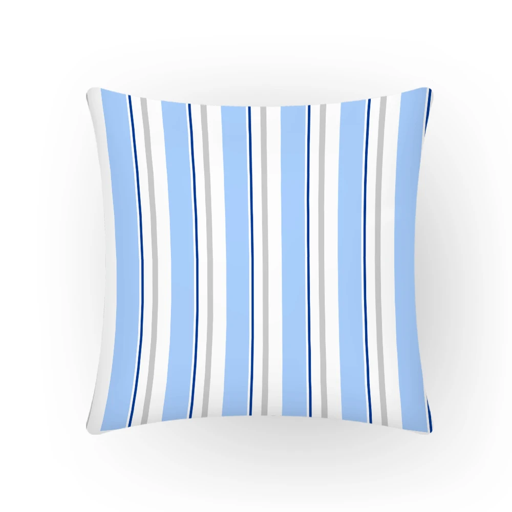 

Upholstery Floral Cushion Cover Artistic Home Decor Stripes Decorative Pillow Pillowcase Nordic Sofa 45x45 Textile Vintage E2175