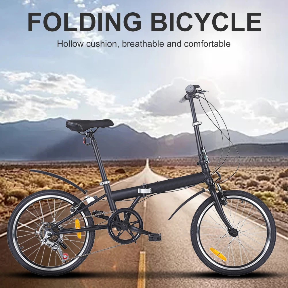 Складной велосипед 20 дюймов 6 скоростей дисковый тормоз внутренняя проводка