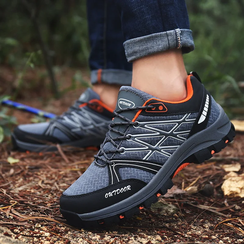 

New Hiking Boots Men's Mesh Breathable Outdoor Sports Shoes Men's Cross-country Hiking Boots Work Shoes Hunting Hiking Shoes