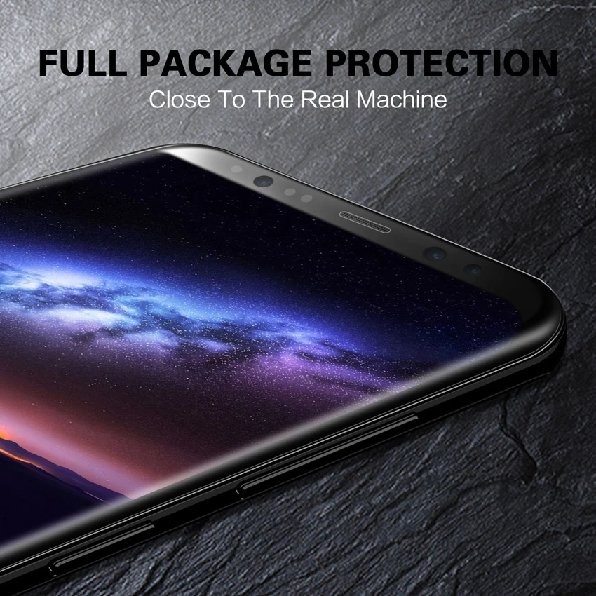 Прозрачное закаленное стекло для защиты экрана Samsung Galaxy Note 8 S7/S8 Edge с защитой от