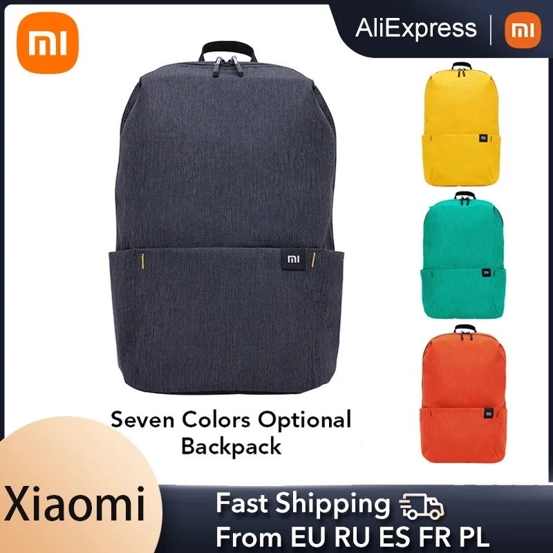 

Original Xiaomi Mi Backpack 7L/10L/15L/20L Waterproof Colorful Daily Leisure Urban Unisex Sports Travel Backpack Dropshipping