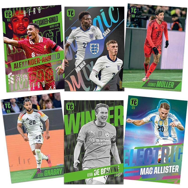 Фото Panini FIFA Top Class 2025 Fat Packs Дисплей Коллекционные карты Английский 1 упаковка 24 карты + 2 коллекции HOLO GIANTS в подарок №5