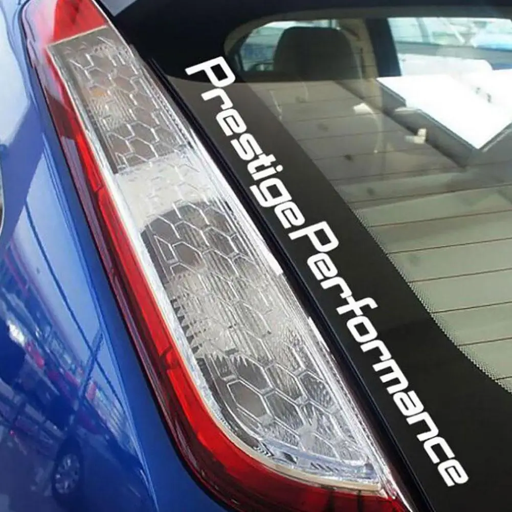 

1 Pcs Car Reflective Stickers 55cm Car Vinyl Graphic Decal Letter Personality Car Stickers Prestige Performance Sunshade Sticker