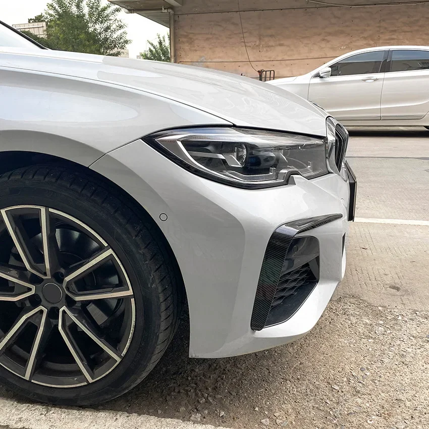 Фото 2019-2021 Для BMW G20 G28 318i 320i 325i 330i 330d 330e Передний спойлер бампера, накладка противотуманной фары, решетка радиатора, обвес №3