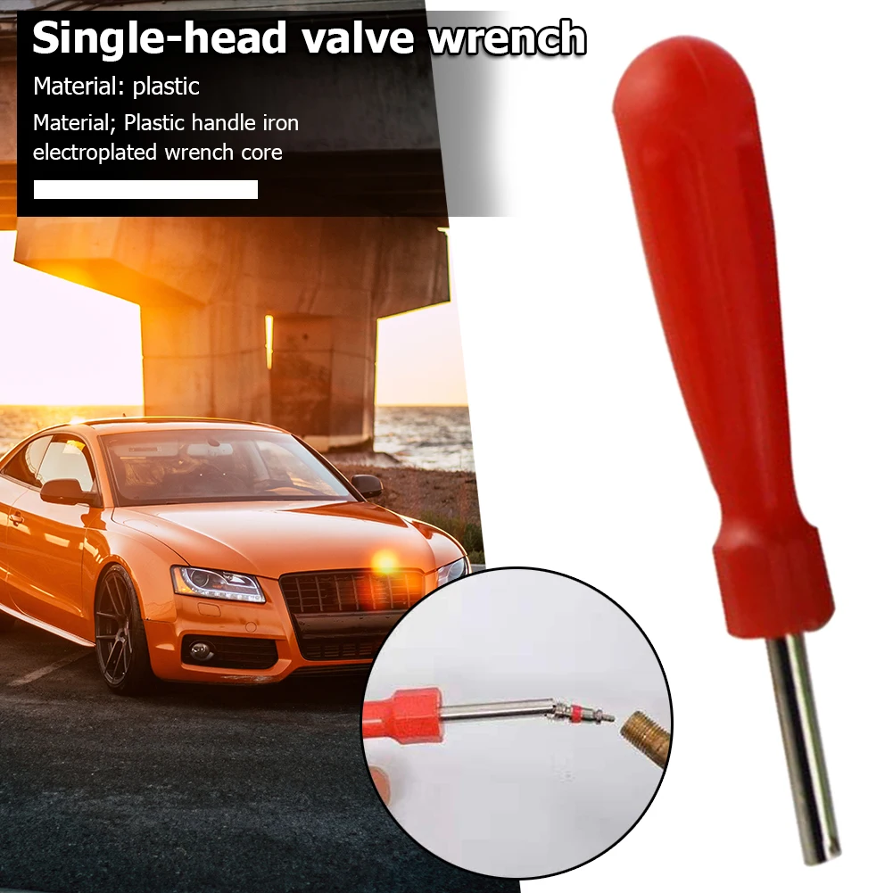 

Multi-function Valve Core Remover Wrench Plastic Handle Iron Plated Wrench Core Car Bike Bicycle Motorcycle Tire Repair Tools