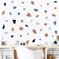 abstract irregular geometric terrazzo nursery wall decals removable diy vinyl wall stickers kids room interior home decor gifts
