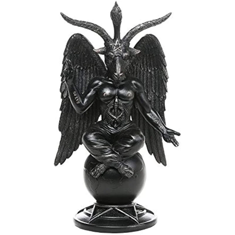 

Baphomet Divine Goat of Mendes Sabbatic Goat Solve Et Coagula Statue Church of Satan Sabbatic Goat for Home Decoration