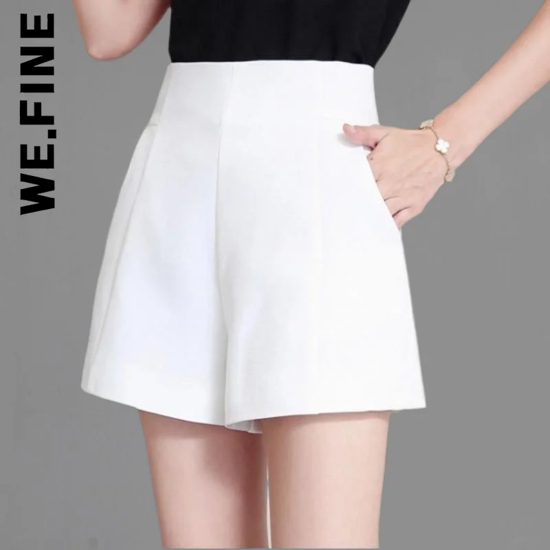 

We.Fine Summer Women Shorts Pants Slim Leg Elastic Women Shorts Trendy Bottoms Soft Hip Women's Pants Female Mujer
