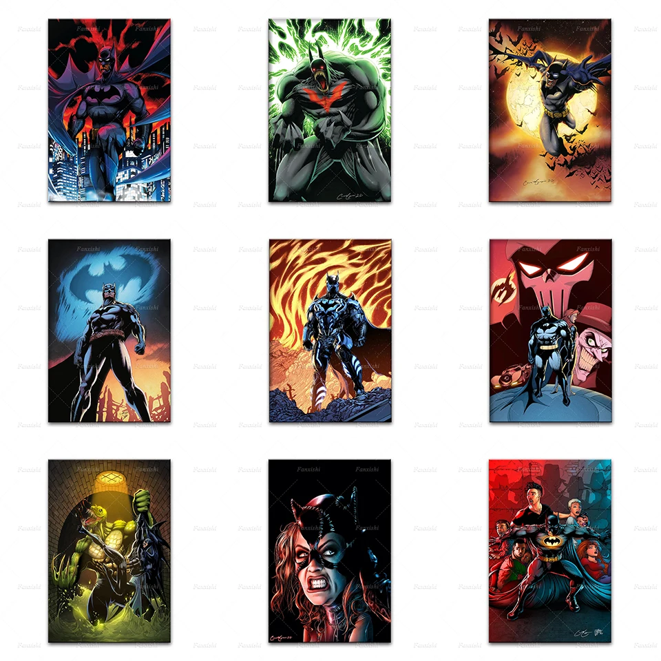 

Home Decor Print Poster Superhero Batman Vs Killer Croc Batman Pictures Wall Art Modular Pop Classic Movie Role Canvas Painting
