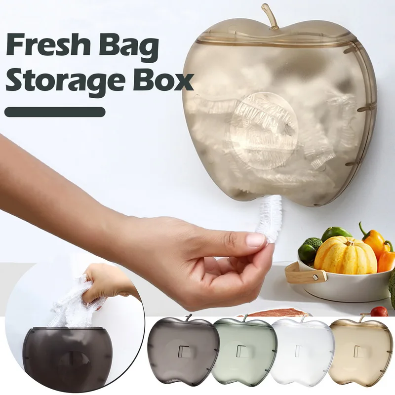 

Boxfood Wall-mounted Film Dustproof Wrap Home Plastic Kitchen Rack Plastic Storage Wrap Organization Box Cover Cling Storage2023