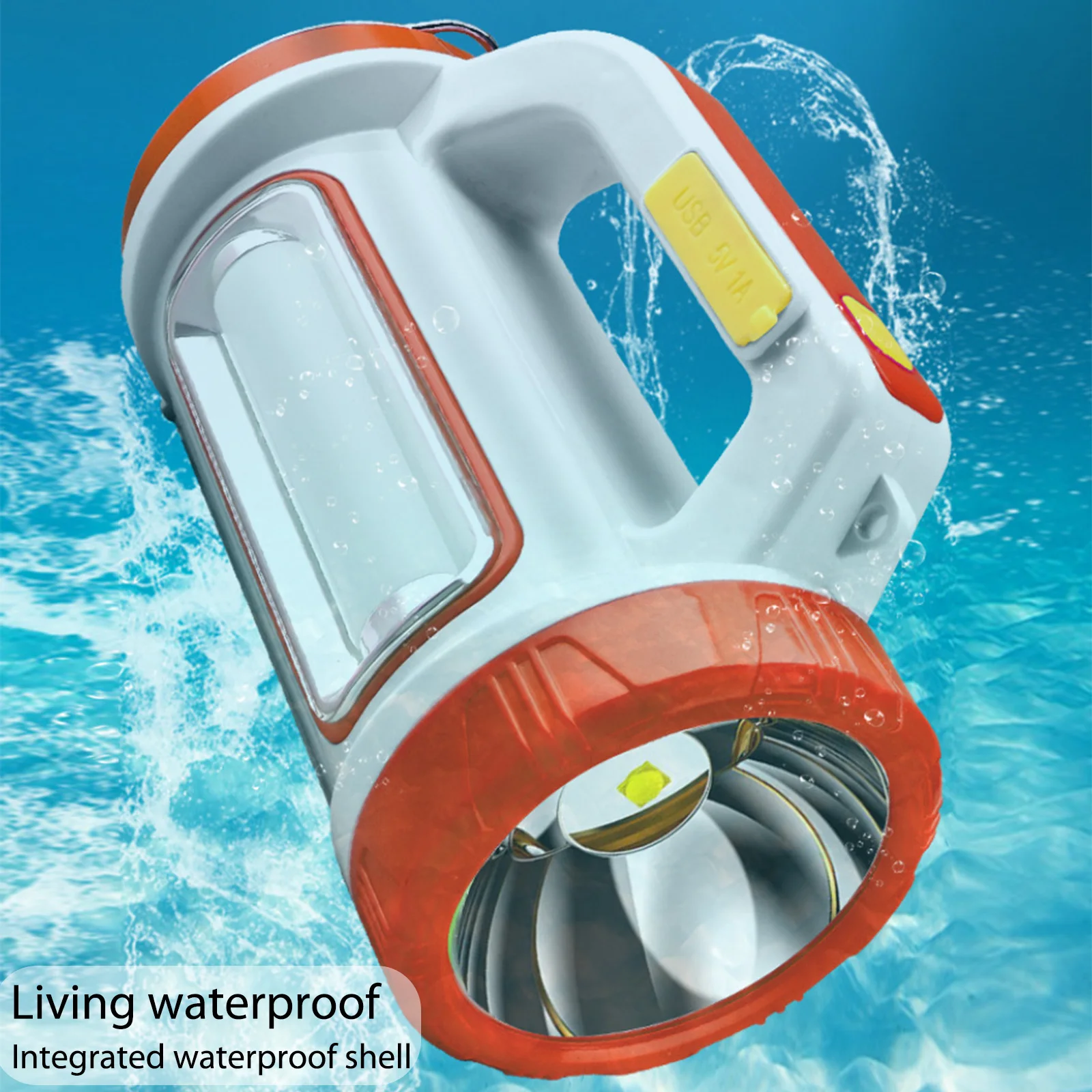 

USB наружный прожектор светодиодный/COB Солнечный Прожектор дальнего действия перезаряжаемый водонепроницаемый внешний аккумулятор 800-1000 лм ...