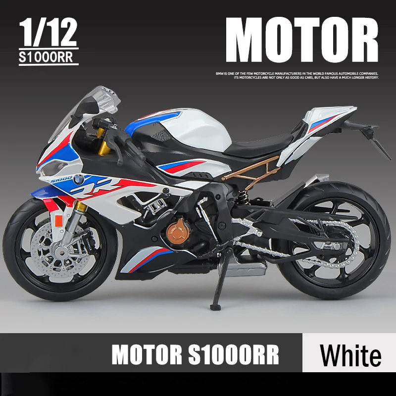 1:12 BMW S1000RR 2021 литые под давлением модели мотоцикла Коллекция игрушечных