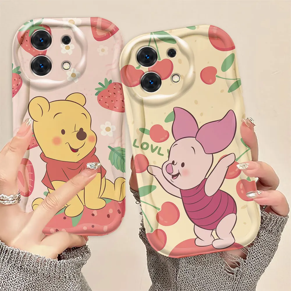 Чехол для телефона Disney Bear Winnie The Pooh 3D Wave Redmi A1 A2 A3 K30 K40 K50 9T 9A 10 10C 12 12C 13C 14C Case Funda Capa