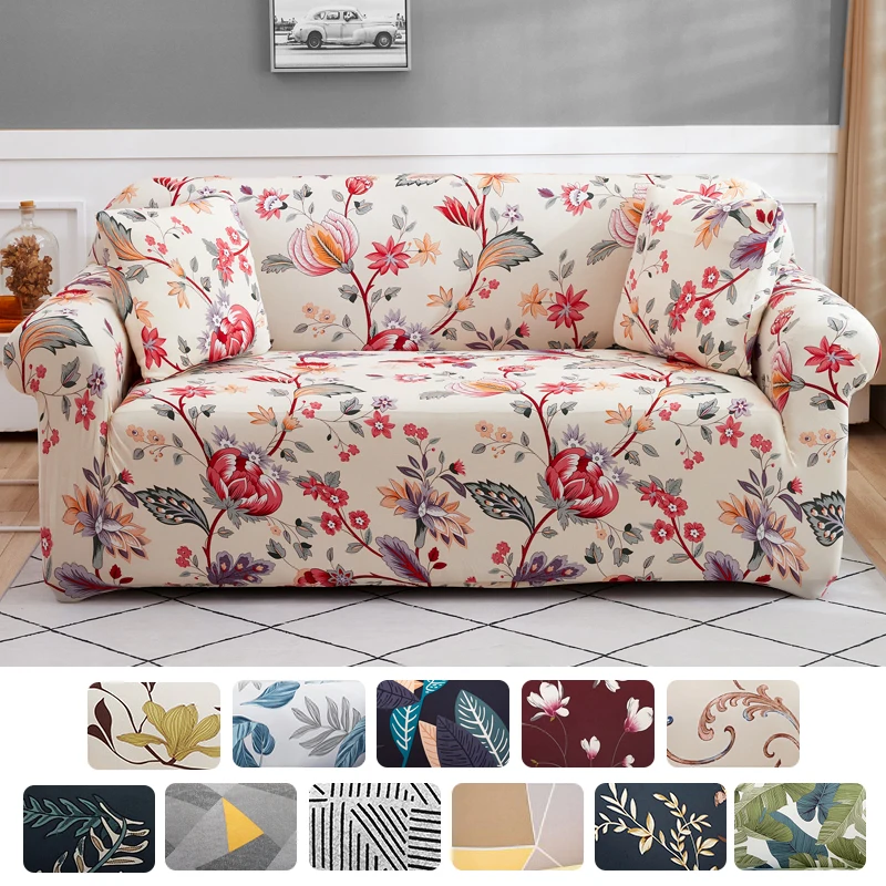 

Printed sofa cover, elastic sofa cover, sofa cover for sofas and double seats, pet children's washable furniture protector