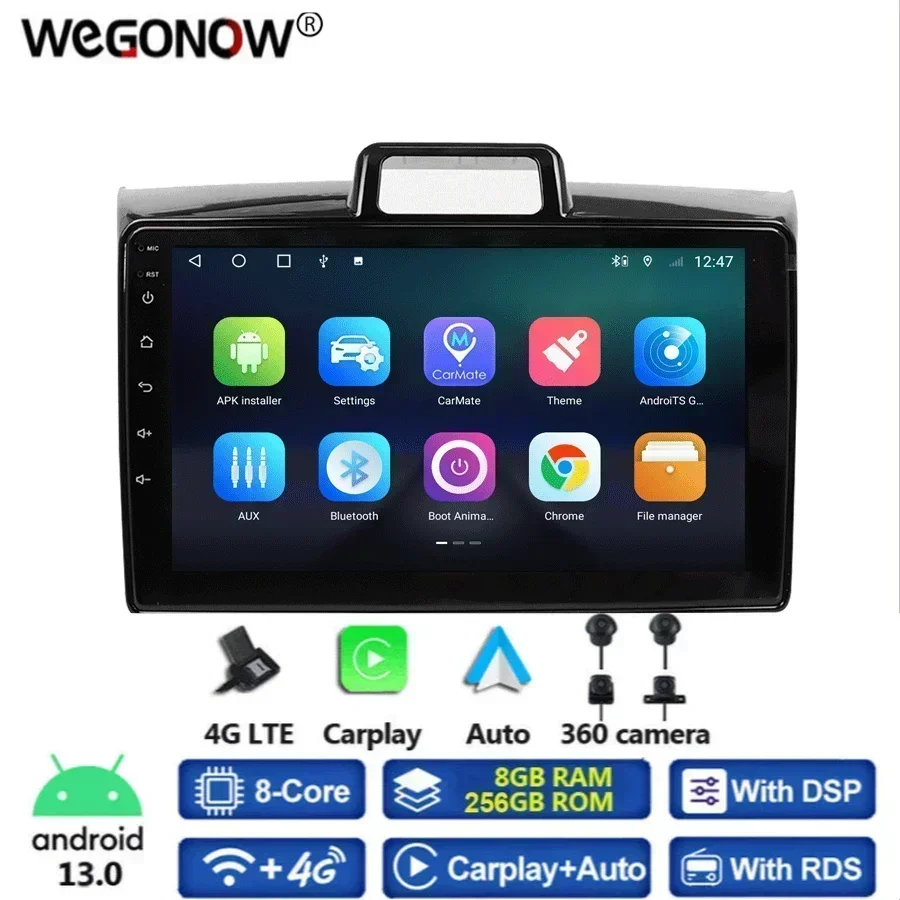 9 &quotIPS Carplay Android 13.0 8G + 256G Автомобильный DVD-плеер для Toyota Corolla Axio 2 Fielder 3 E160 2012-2021 4G LTE GPS