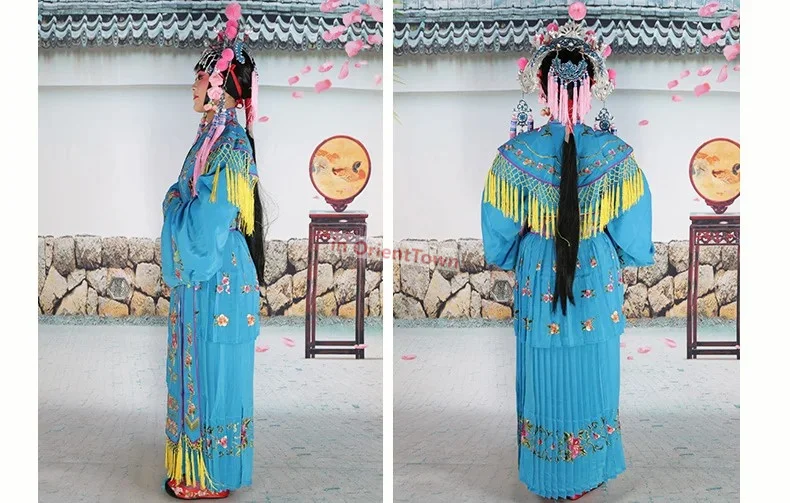 Китайский Хуан Мэй Си Сценические костюмы Хуа Дан Оперная драма Наряд