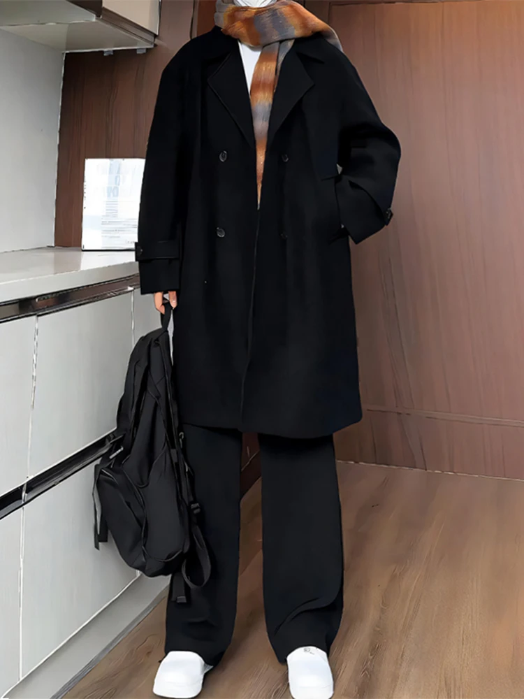 Шерстяное пальто Cleanfit мужская весенне-осенняя одежда высококачественный плащ