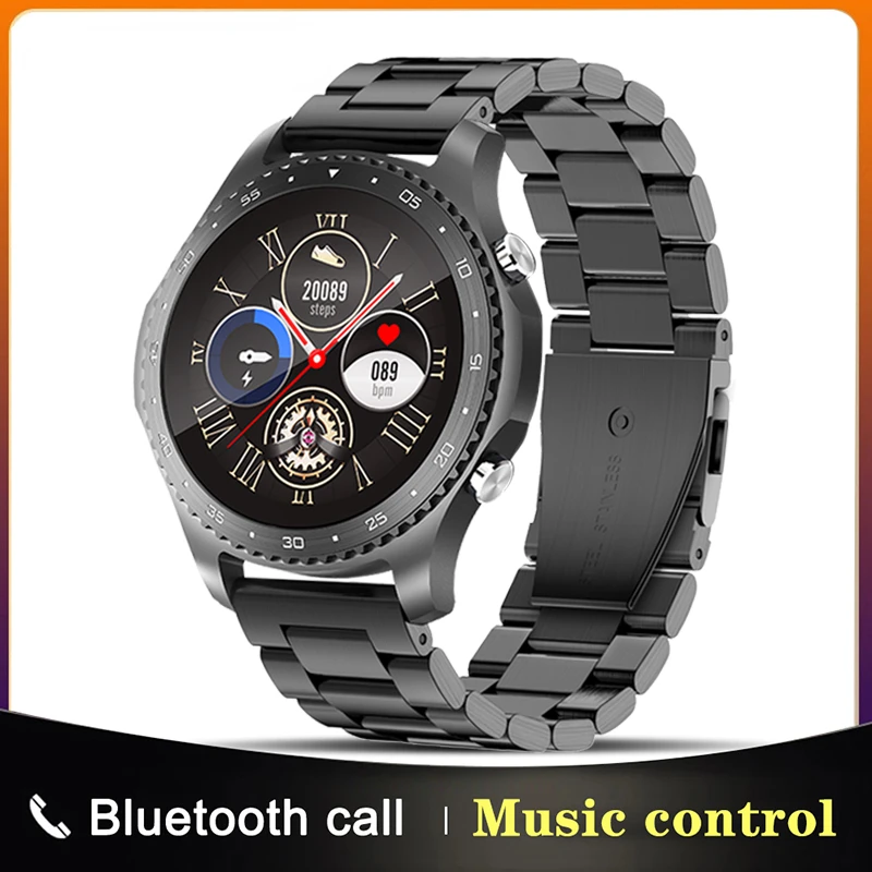 

For Samsung Xiaomi Huawei Men Smartwatch Bluetooth Call Sports Modes Watches Heart Rate Steel Waterproof Man Smart Watch