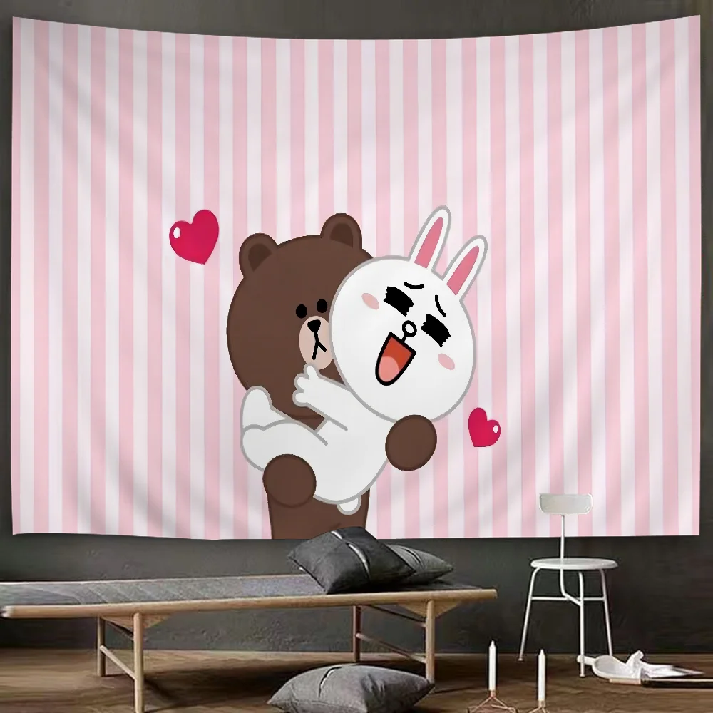 Милый искусственный гобелен в стиле аниме подвесной Таро хиппи настенные