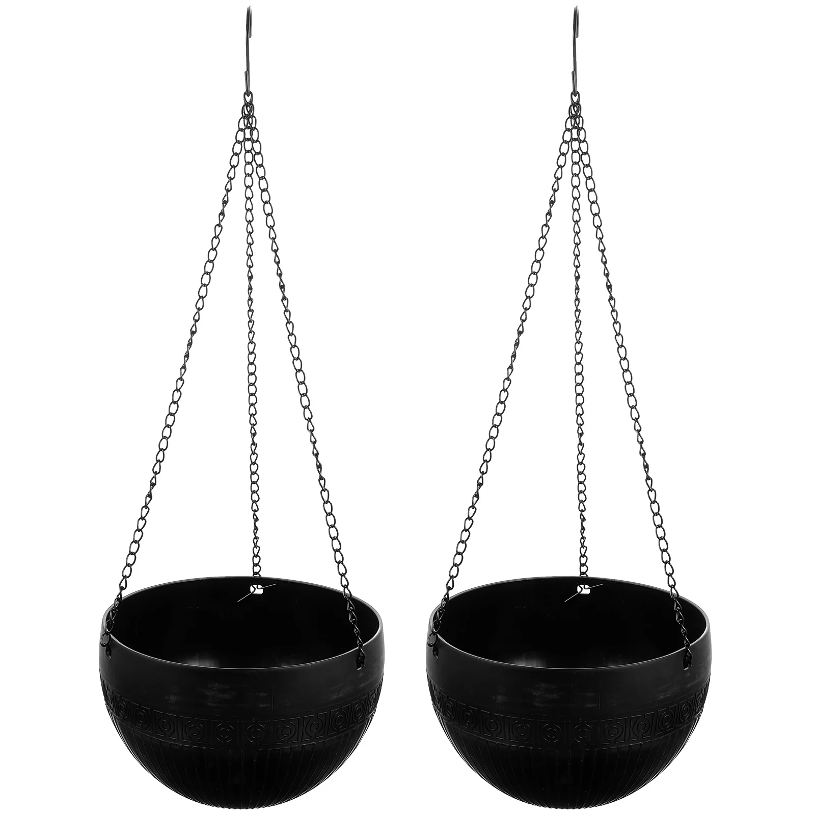 

2 Pcs Flowerpot Hangers Plants Outdoor Hanging Planter Pots Thicken Baskets Plastic Planters Self-watering Indoor