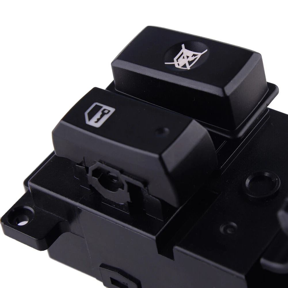 

1Pcs Direct Replacement Power Master Switch Front Left 100% New 93570-2B000S4 ABS Black Durable Easy Installation