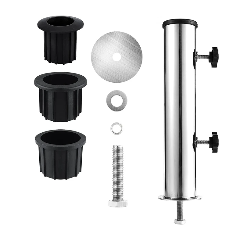 

Umbrella Pole Mount Stand Tube Set Outdoor Parasol Base Holder Insert Pipe Sleeve, For Outside Garden Backyard Balcony