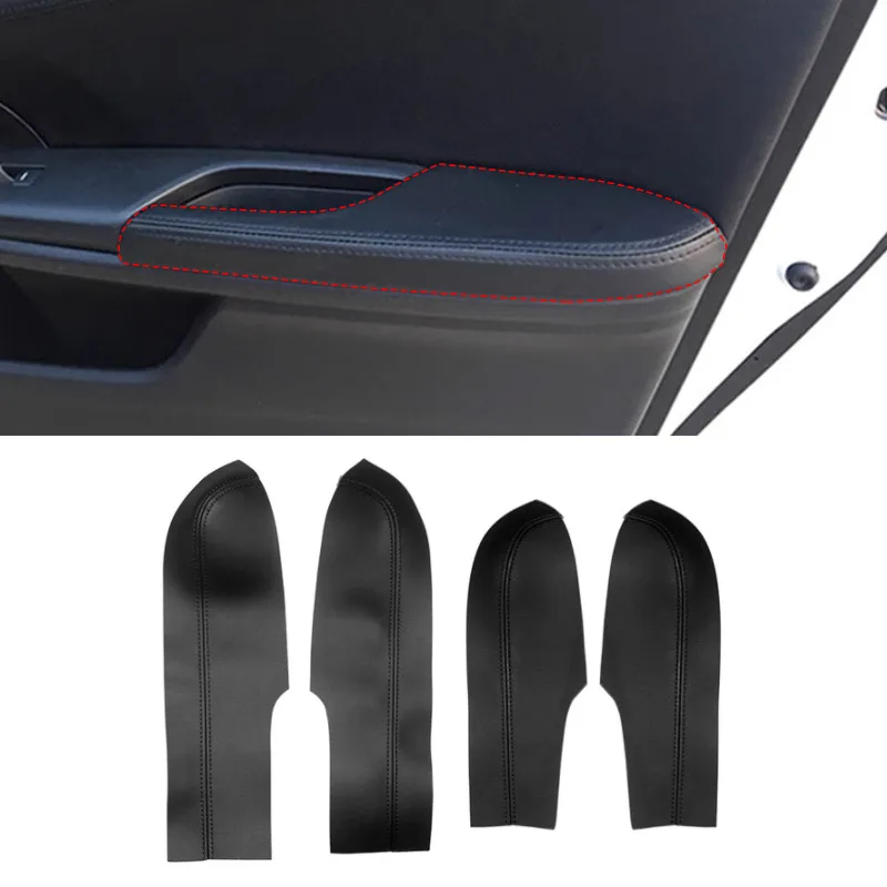 

Чехол на подлокотник для двери автомобиля, отделка дверной панели, внутреннее украшение, защита от пыли, детали, аксессуары для Honda Civic 2016 2020