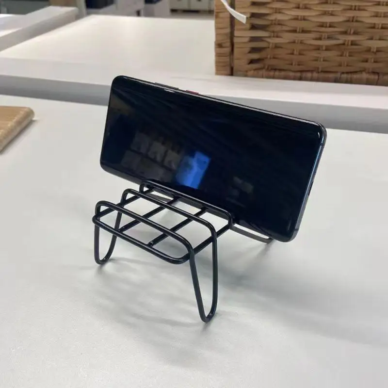 

Horizontal Vertical Chair Shape Desktop Holder Metal Iron Holder Portable Comfortable Stand Lazy Phone Accessories Modern Simple