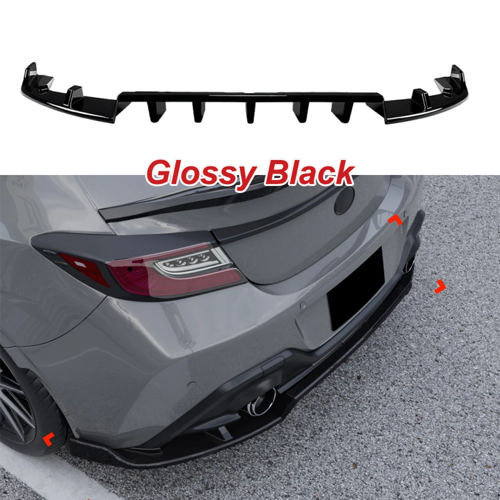 

Для Toyota GR86 Subaru BRZ 2022 + задний спойлер для губ, угловой комплект кузова автомобиля, модификация, защитный глянцевый черный