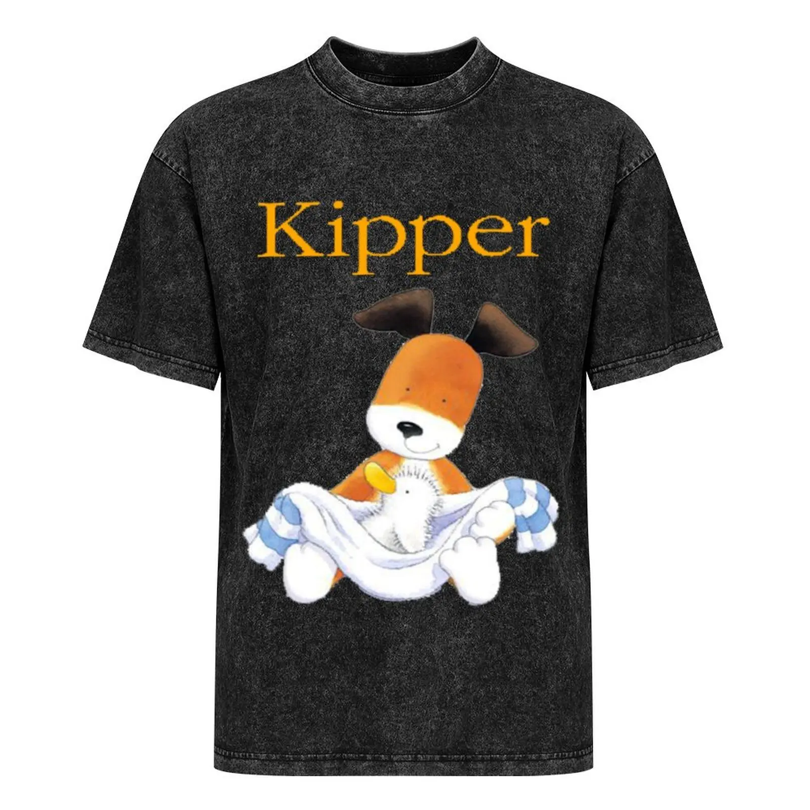 Футболка CUTE KIPPER THE DOG хлопковые мужские футболки в тяжелом весе рубашки для