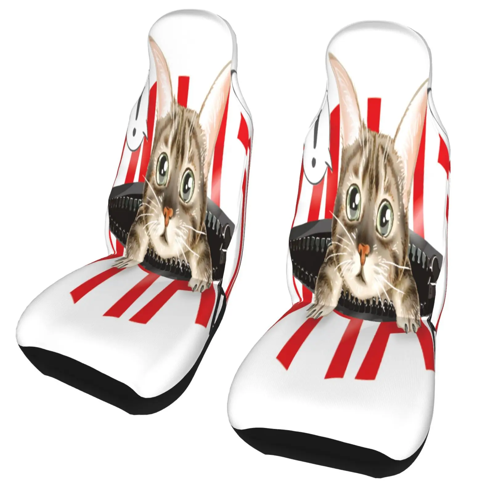 

2pcs 3D Car Seat Covers For cat Universal Front Car and Suv Seat Covers Car Accessory