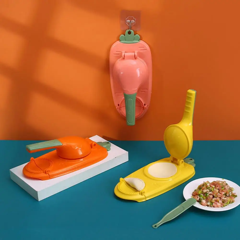 

2 in 1 Manual Dumpling Skin Maker Hanging Hole Design Plastic Presser Dough Dumpling Skin Press Machine Maker Kitchen Supplies