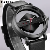 transparent watch for men hollow out dial man wristwatch 30m waterproof simple minimalist male reloj hombre relogio masculino