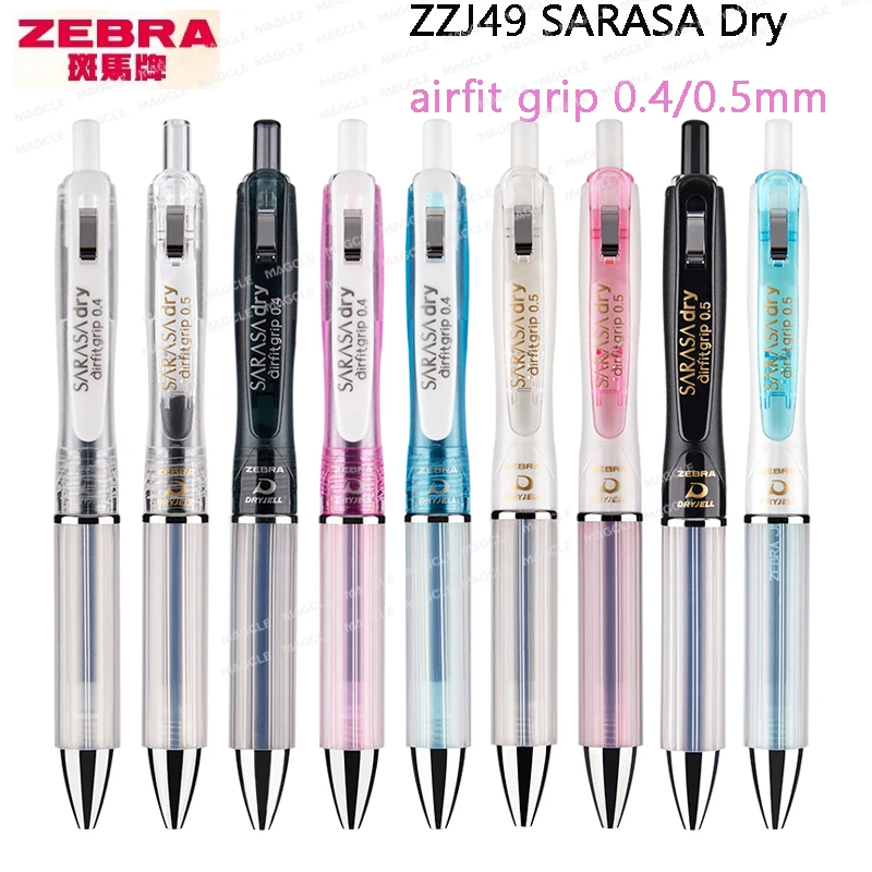 Фото Гелевая ручка ZEBRA SARASA Dry Airfitgrip 0,5/0,4 мм, черный сердечник, быстросохнущие гладкие стили для письма, boligrafo гель, канцелярские принадлежности для школы №1