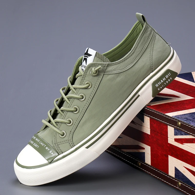 Мужская обувь, холщовые туфли с низким вырезом