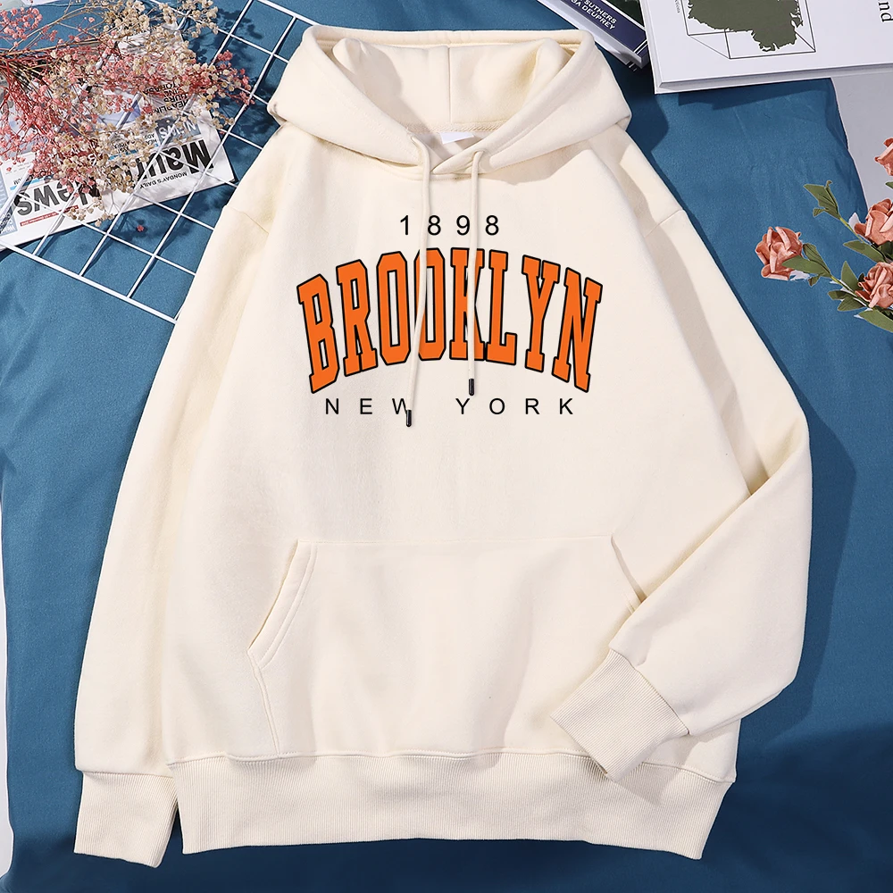 

Мужской спортивный костюм Brooklyn New York, 1898 Классическая уличная одежда, качественные худи для творчества, модная Толстовка большого размера для мужчин