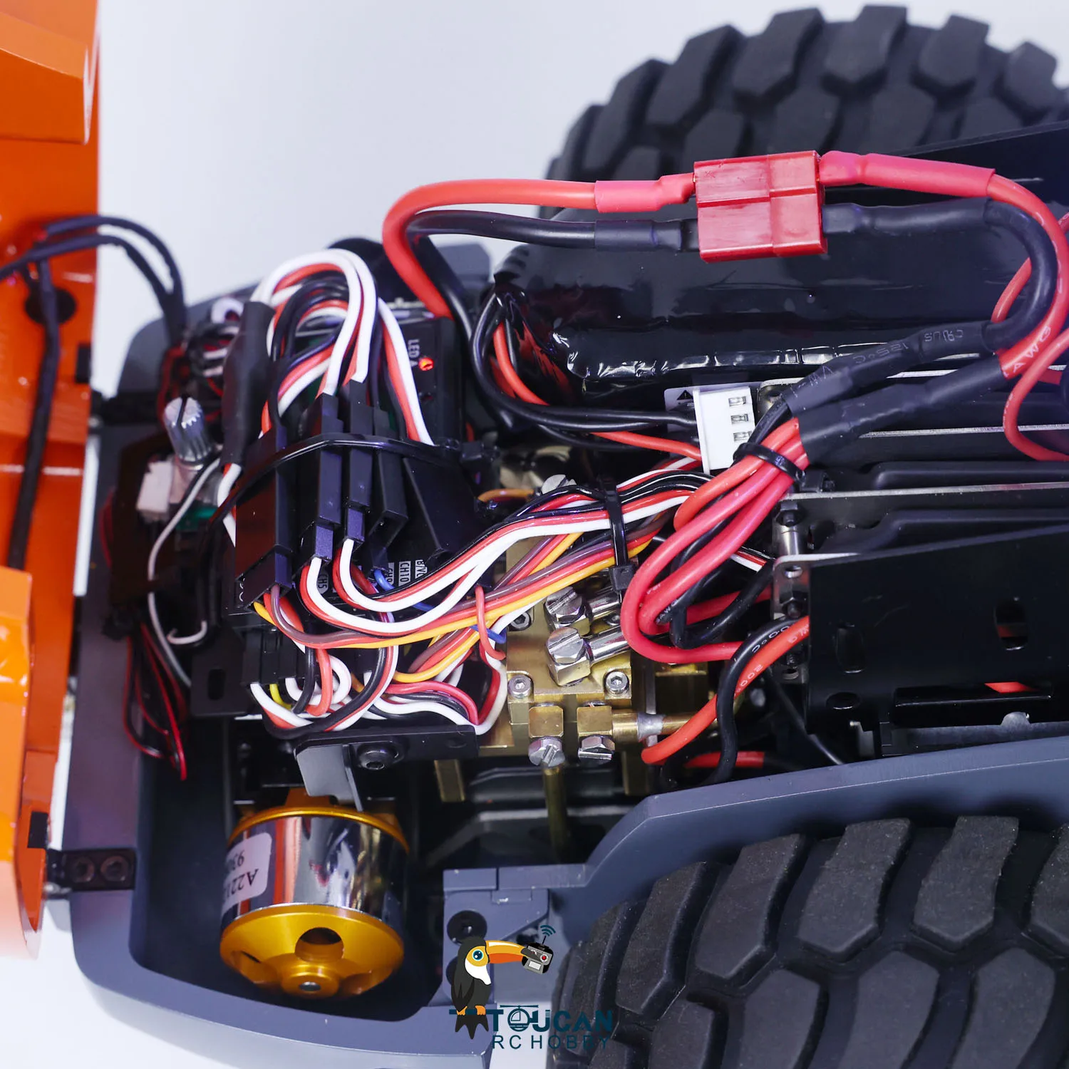 LESU 1/14 Aoue-H13i металлический RC гидравлический дорожный ролик RTR в сборе с