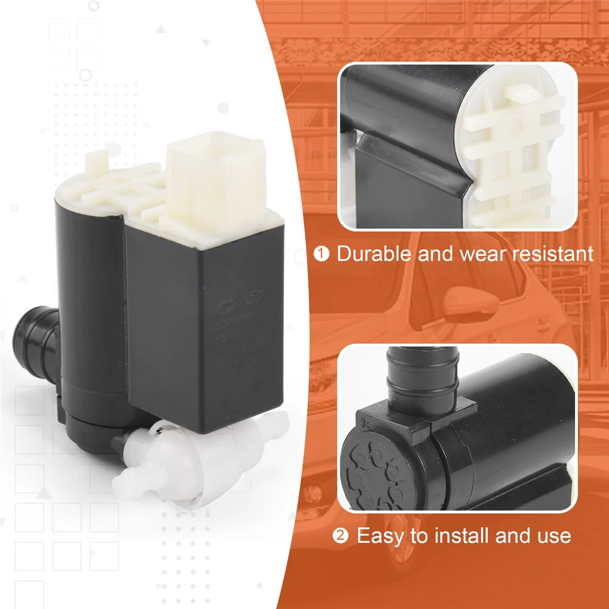 Насос для мойки лобового стекла 98510-2V100 Hyundai Santa Fe 2013-2016 Veloster насос жидкости