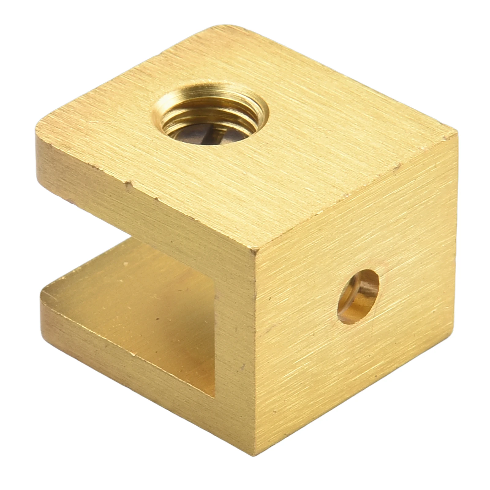 1 шт. регулируемые латунные стеклянные зажимы зажим матовая Золотая полка для